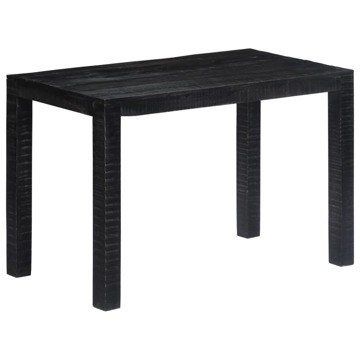 Mesa de Jantar 118x60x76 cm Madeira Maciça Preto