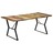 Mesa de Jantar 180x90x76 Cm Madeira Recuperada Maciça